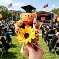 thumbnail image 6 of Graduation Bouquet Sunflower Mini Bear Doll Bouquet Graduation Gift Decoration, 6 of 8