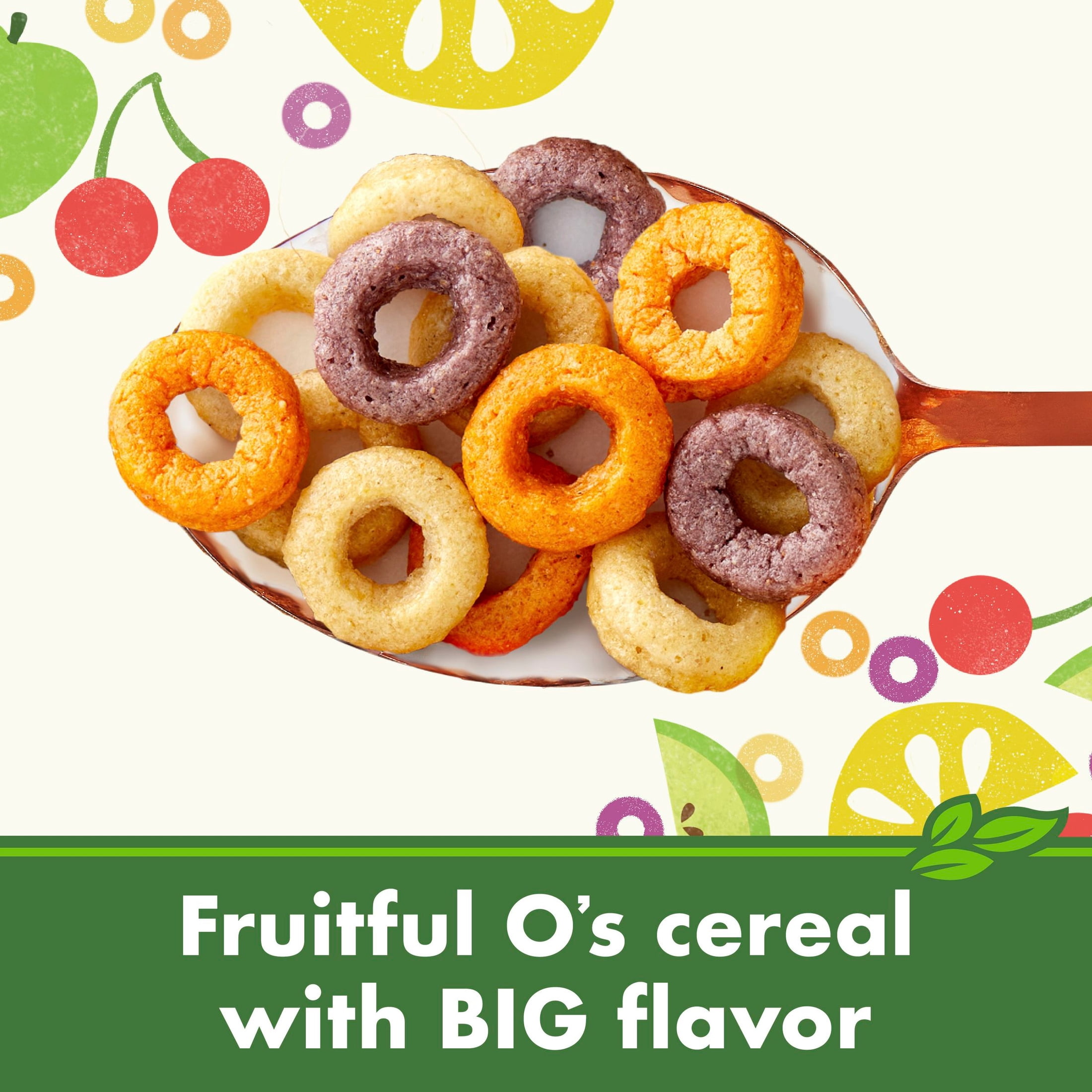 (2 pack) Cascadian Farm Organic Fruitful O's Cereal, Gluten Free, 10.2 oz