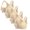 Beige, variant on Womens Bras 4PC Front Closure Compression Bras For High Sports Everyday Sports Bra White 2XL