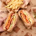thumbnail image 5 of 100PC Sandwich Packaging Paper Food Grade Without BisphenolA Oil Resistant Paper Bread Sandwich Fries Oilpaper Baking Tools, 5 of 5