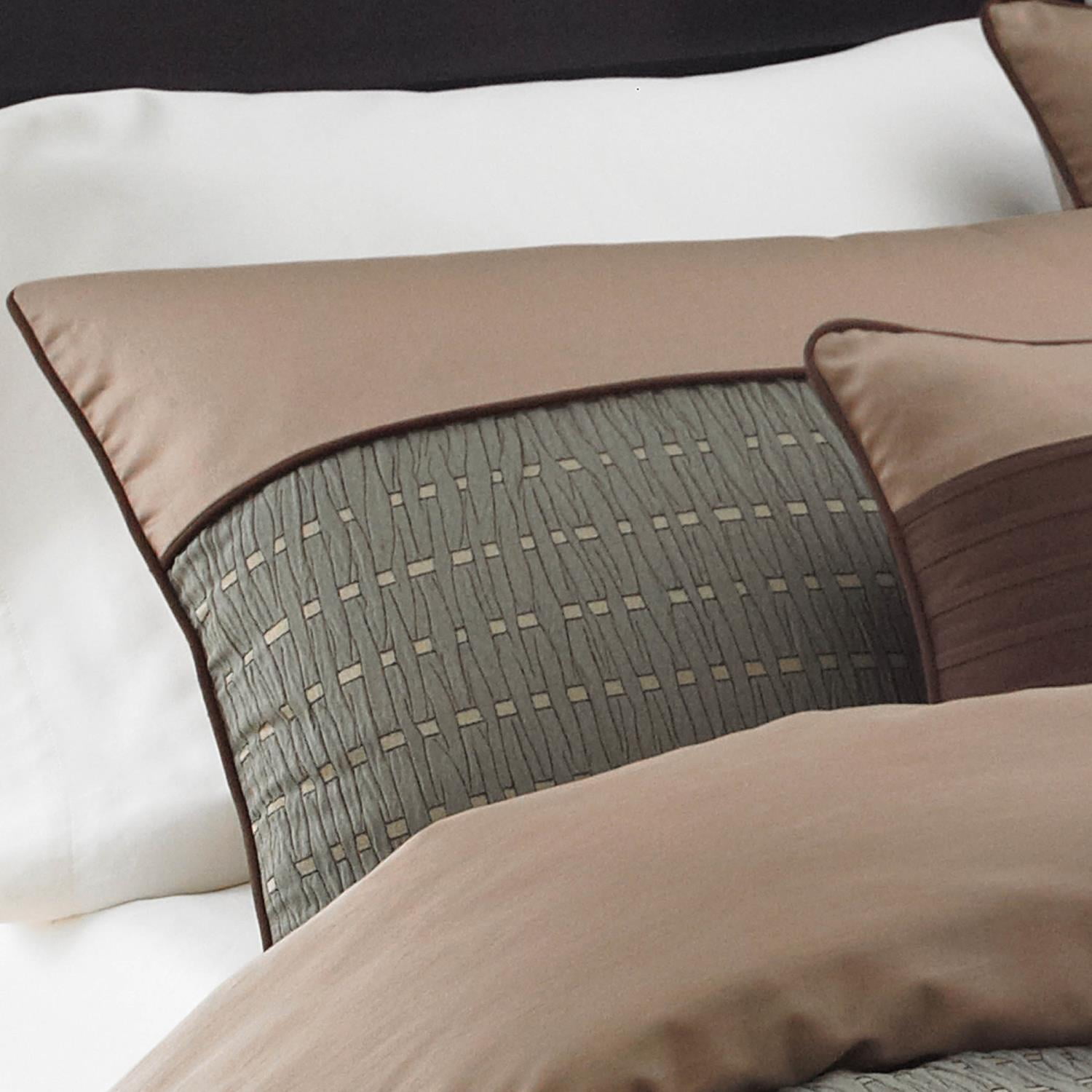 Riverbrook Home 7 Piece Comforter Set,Queen, Brown/Multi, Lexia, Polyfill, Adult