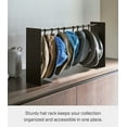 thumbnail image 2 of Yamazaki Home Hat Hanging Organizer, Black, Steel, Supports 5.5 pounds, Adjustable, 2 of 7