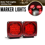 Led Submersible Trailer Light Kit, DOT Certified, 12V Waterproof Trailer Tail Light, Stop, Brake, Turn Running Marker Lights for 80'' Boat Trailer Vehicle RV Boat Truck