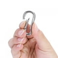 thumbnail image 3 of Silver Colour Carabiner, Wide Application Snap Hook, For Camping Hiking, 3 of 8