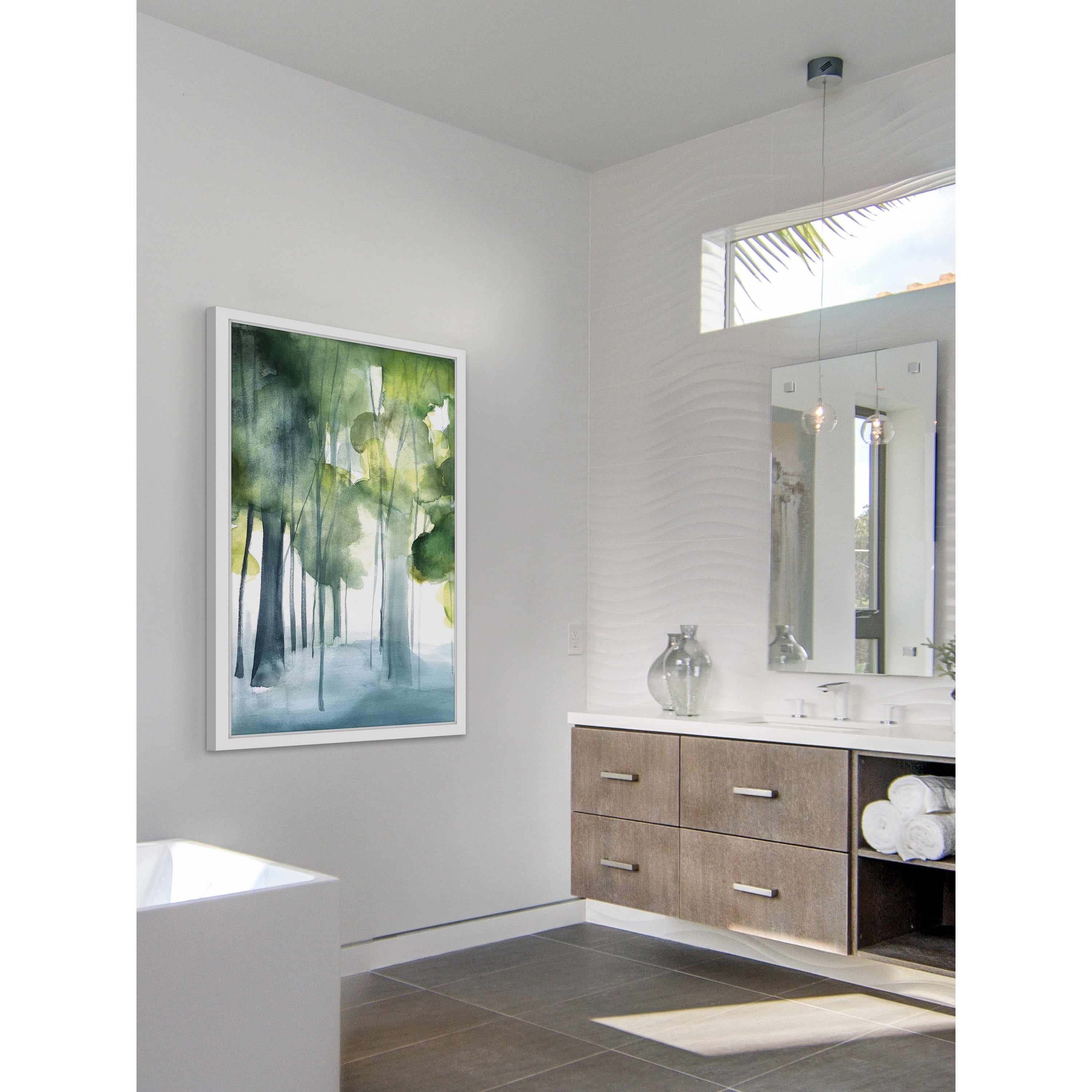 Marmont Hill "Green Grove" by Christine Lindstrom Framed Painting Print