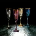 thumbnail image 2 of Elegant and Modern Glass Made Glassware Set for Hosting Parties and Events - 9 oz, Flute Goblets Grape, Set of 4, Multicolor, 2 of 3