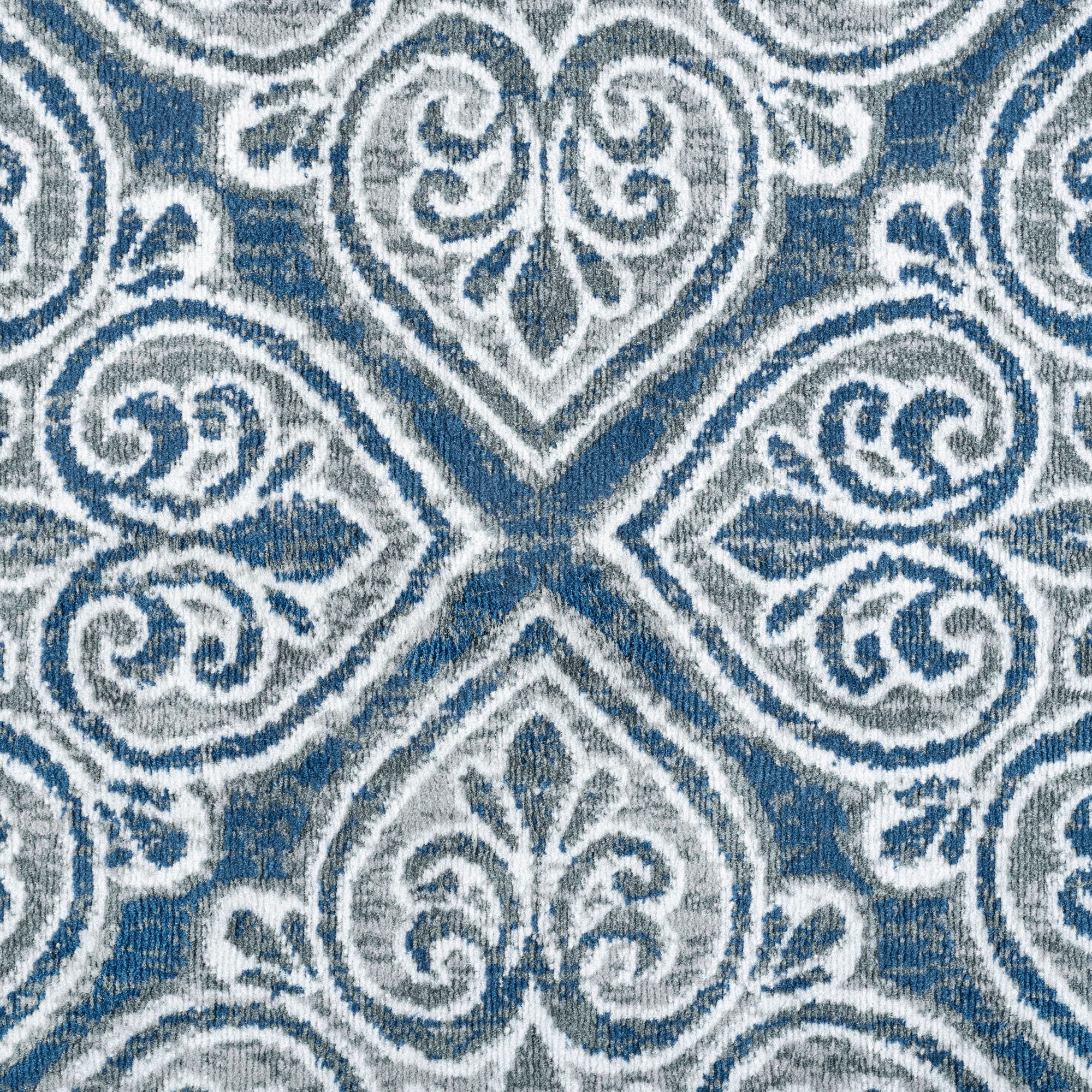 Madison Traditional 5' x 7' Oval Dark Gray Polypropylene Indoor Area Rug