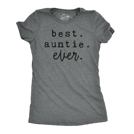 Womens Best Auntie Ever Tshirt Cute Adorable Family Tee For (Best Auntie Ever Shirt)
