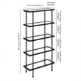 thumbnail image 5 of Evelyn&Zoe Inez 68" Tall Rectangular Bookcase in Blackened Bronze, 5 of 5