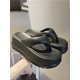 thumbnail image 1 of New Arrival Black Extra Large Size Thick-soled Flat Slipper For Outdoor Walking, Summer, 1 of 3