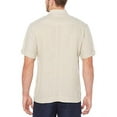 thumbnail image 3 of Cubavera Men's Short Sleeve Embroidered Guayabera, Beige, X-Large, 3 of 3