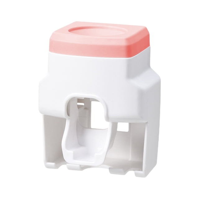Tumotour Toothpaste Dispenser Without Drilling Wall Mounted Automatic Toothpaste Squeezer Toothbrush Hanger Easy To Operate Face Nail Face Drilling Strong Load Bearing