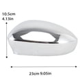 thumbnail image 3 of Mduoduo Car Door Wing Mirror Cover Cap Replace 735459555 For Fiat 500 2007-2024 735459554 ABS Electroplate Exterior Parts Car Accessories, 3 of 10