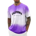 thumbnail image 2 of California Los Angeles Letter Graphic Tees for Men 2026 Summer Casual Short Sleeve Crewneck T Shirts West Coast Streetwear, 2 of 5