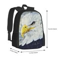 thumbnail image 3 of XMXT Travel Laptop Backpack for School Work, Oil Painting Eagle Pattern Large Capacity Bookbag Travel Bag Backpacks for Women Men, 3 of 9