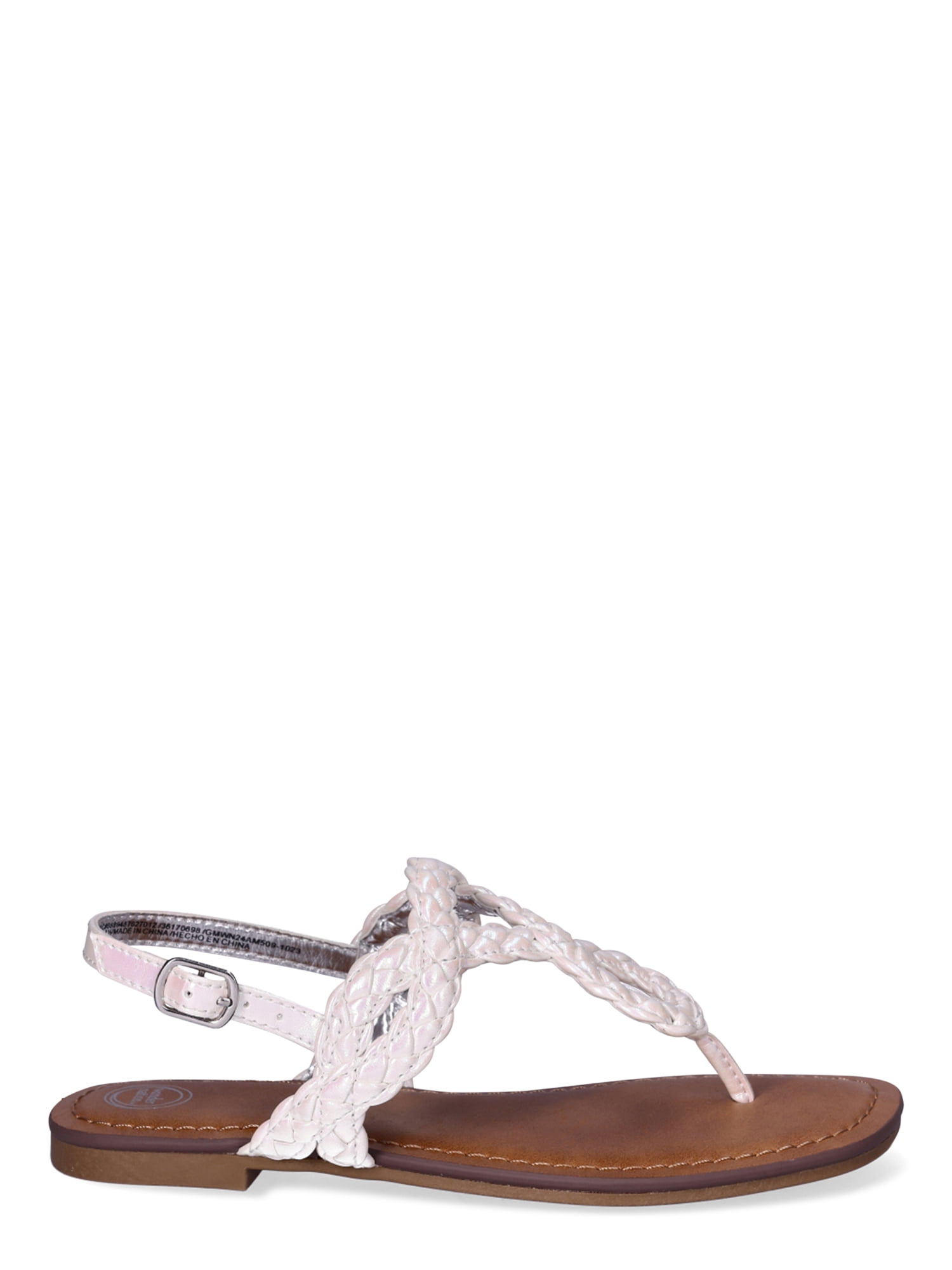 Wonder Nation Little & Big Girls Braid Sandal