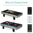 thumbnail image 4 of Best Choice Products 11-in-1 Kids Combo Game Set w/ Ping Pong, Foosball, Air Hockey, 5 Accessory Bags - Gray, 4 of 8
