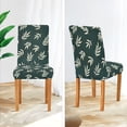 thumbnail image 3 of Yayeee 2 Pack Dining Chair Covers Stretch Parson Chairs Slipcovers Seat Protector, Beige Leaves, 3 of 6