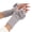 T-451 Gray, variant on Ladies Knitted Half Finger Gloves Yarn Bow Soft Warm Winter