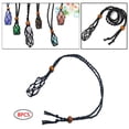 thumbnail image 4 of Hand-Woven Empty Holder ,Adjustable Necklace Cord Rope, Net Bag Replacement 8 Jewelry Making Crystal Bracelets DIY Pendant Craft Gift Black, 4 of 8