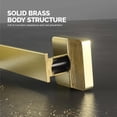 thumbnail image 4 of KIBI Blaze 10 inch Hand Towel Bar Bathroom Towel Holder Solid Brass Wall Mounted Modern Bathroom Towel Bar (Brushed Gold) (KBA16), 4 of 16