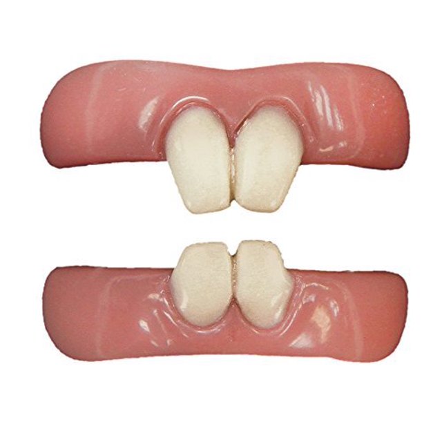 Tinsley Transfers FX Vermin Dientes postizos (2 piezas) Blanco / Rosa TT-TH403 Tinsley Transfers 813722020191
