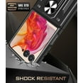 For Motorola Moto Razr 2024 Case, Shock Proof Phone Cover with Kickstand Rose Gold