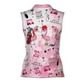 thumbnail image 3 of Flamingo Golf And Wine Christmas Golf Team Funny Women Sleeveless Polo XS-4XL, 3 of 5