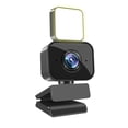 thumbnail image 1 of 1080P 2K Full HD Webcam AF  Camera Built in Adjustable Light Auto Focus Microphone USB Computer Camera Plug and Play for PC Desktop Laptop Video Calling Conferencing Live Streaming Record, 1 of 7
