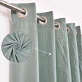 thumbnail image 4 of The Art Box Luxurious Sage Green Curtain Panel Set, Blackout Curtain Drapes, Bedroom 2 Curtains Panel, Window Curtain Glittery Shimmer Cotton Sheer Solid Grommet Curtains, 96L x 58W Inches, 4 of 6