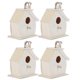 thumbnail image 2 of OutdoorGardenBalconyCourtyardWoodenBirdHouseHangingBirdsNestsOrnaments(4Pcs), 2 of 5