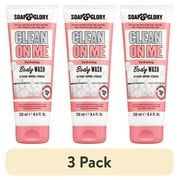 (3 pack) Soap & Glory Clean on Me Clarifying Body Wash, Original Pink Scent, All Skin Types, 8.4 fl oz