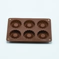 thumbnail image 6 of qILAKOG Silicone Molds, 6-Compartment Chocolate Chip Cookie Molds, for Baking Mousse and Cakes, Suitable for Making French Desserts, Doughnuts, Chocolates and Jellies, 6 of 6