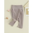 thumbnail image 5 of Musuos Baby Boys Girls Basic Long Pants 0-18 Months Solid Color Elastic High Waist Bottoms Casual Trousers for Newborn Infant, 5 of 10