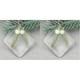 thumbnail image 1 of Colgante de cristal artístico de Adviento, adornos de cristal hechos a mano para árbol de Navidad (cuentas blancas), 1 of 2