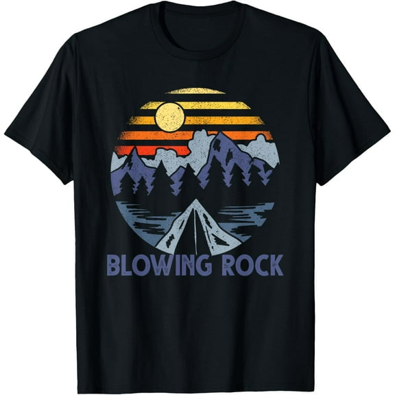 Blowing Rock, North Carolina Blue Ridge Mountains Camping T-Shirt