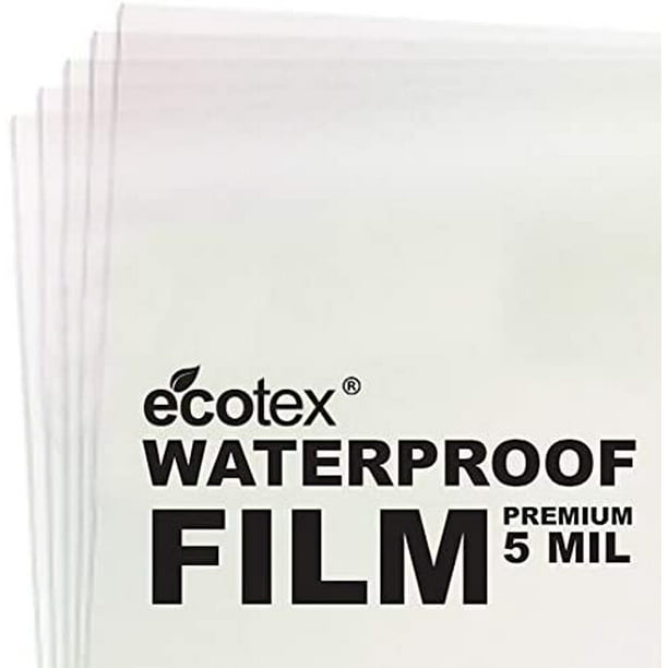 Ecotex 5 Mil Waterproof Inkjet Transparency Sheets (8.5" x - 100 Sheets) - Sheets for Screen Print Transfers, DTF Transfer Film, Acetate Sheets for Crafts - Screen Printing Supplies -