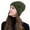Army Green, variant on Winter Warm Daily Fashion Elastic Casual Slouchy Solid Color Flip Brim Winter Hats for Women Blue
