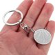 thumbnail image 5 of unbranded Basketball Keychain Silver Stainless Steel Sports Ball Charm Car Ornament Backpack Accessory, 5 of 7