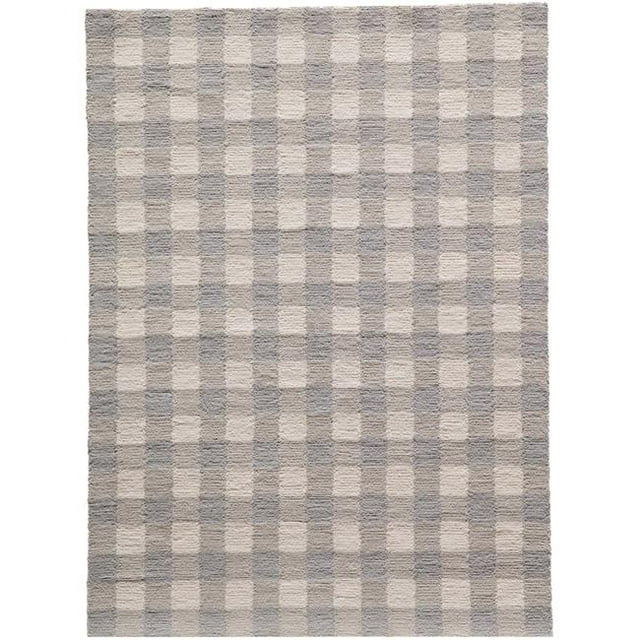 Momeni GEOINGEI31GRY5070 5 x 7 ft. Geo India Hand Made Contemporary Rectangle Area Rug, Grey