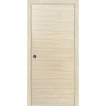 Sliding French Pocket Door 18 x 80 inches | Planum 0010 Natural Veneer | Kit Trims Rail Hardware | Solid Wood Interior Bedroom Sturdy Doors
