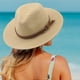 thumbnail image 3 of Sombreros de paja unisex, sombreros de Panamá para el sol, visera para el sol, 2 jinwen  Sombrero Ala Ancha Paja, 3 of 7