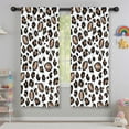 thumbnail image 5 of Blackout Kids Curtains,White Leopard Print with Footballs Pattern Childrens Insulated Curtains Set Of 2,Bedroom Essentials,Toddler Room Decor 42"x63", 5 of 5