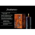 thumbnail image 4 of Handmade Wooden Urn Box - Professional Wooden Urns for Human Ashes Adult - Burial-Cremation Urns -Engraving Urn with Amazing Epoxy Resin Design - Funeral Urn Box. (5" x 3.25" x 3.25"), 4 of 4