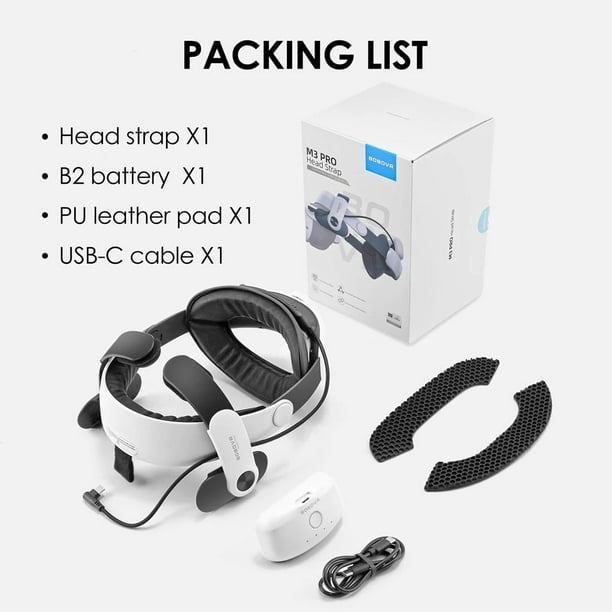 BOBOVR M3 Pro Battery Pack Head Strap Accessories, Reduce Facial