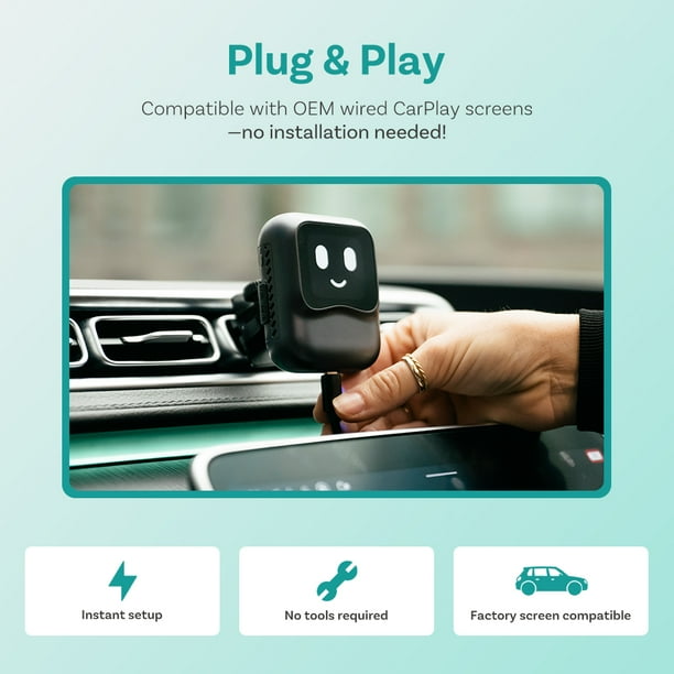 Ottocast Nano Wireless CarPlay Android Auto Adapter Octa Core