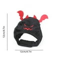 thumbnail image 3 of YIMWNYI Halloween Devil Costume Dog Hat, Devil Pet Headdress, Adjustable Puppy Cap, Cute Pet Costume for Halloween Party, Comfortable and Safe Material for Small and Medium Pets, 3 of 6