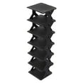 thumbnail image 2 of AuroraX 6 Tiers Shoe Rack Hold 6 Pairs Freestanding Small for Entryway,Shoe Organizer,Front Door Portable Shoe Storage Black Sturdy for Narrow Space, 2 of 6