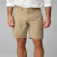 thumbnail image 2 of 5 Inch Inseam Shorts Men Tapered Leg Skinny Stretch Mens Slim Fit Shorts 7" Inseam Skinny Chino Short Straight Regular Fit Summer Front Shorts,Khaki,L, 2 of 5