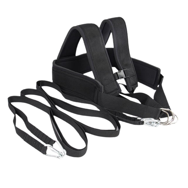 Correas de tracción para trineo, entrenamiento de fuerza y agilidad, ligeras, multifuncionales, versátiles, correas de tracción para interior y hogar Bandolera